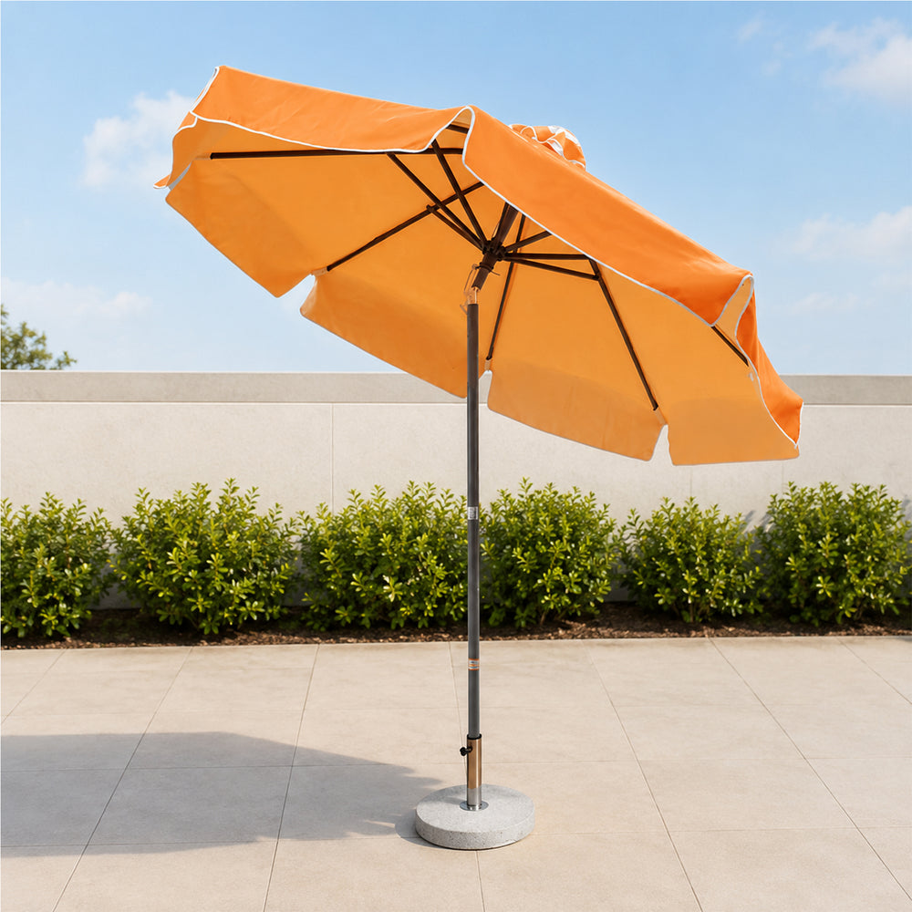 Neigbare Sonnenschirme für die Terrasse mit Volants – 2.7m x 2.7m