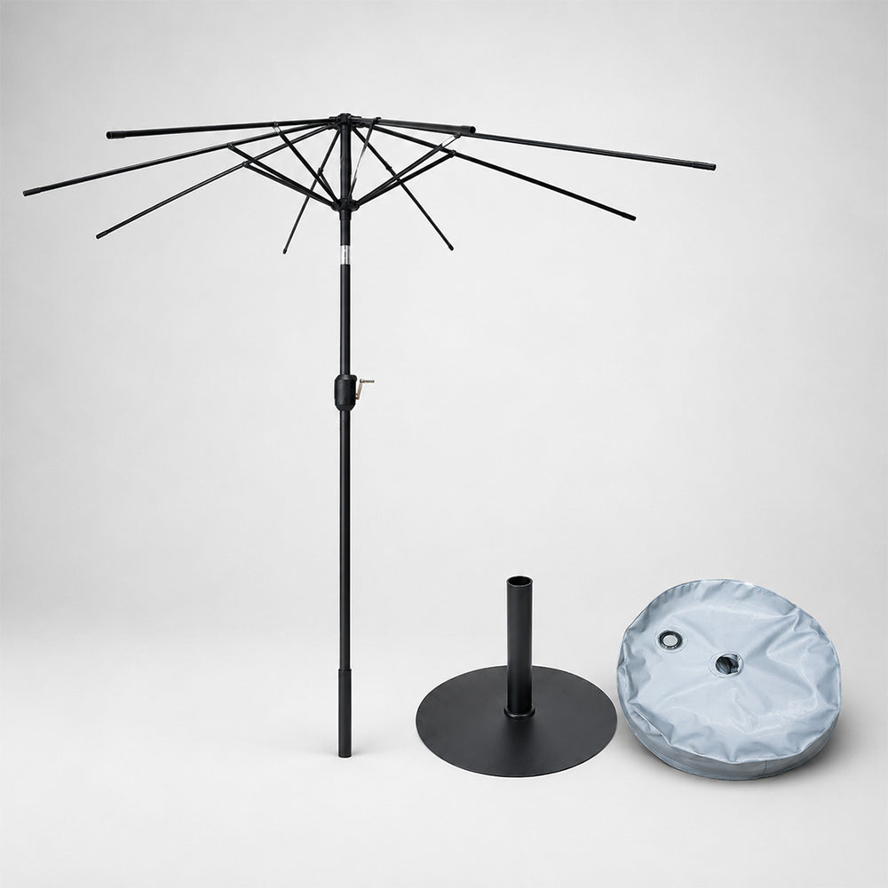 Neigbare Sonnenschirme für die Terrasse mit Volants (Eisenrahmen) – 2.7m x 2.7m