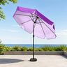 Neigbare Sonnenschirme für die Terrasse mit Volants (Eisenrahmen) – 2.7m x 2.7m