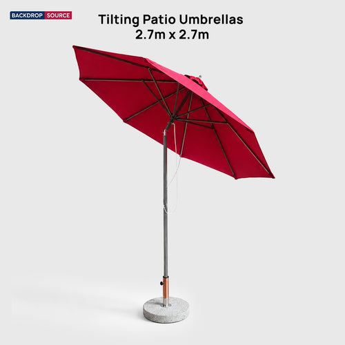 Neigbare Sonnenschirme für die Terrasse – 2.7m x 2.7m