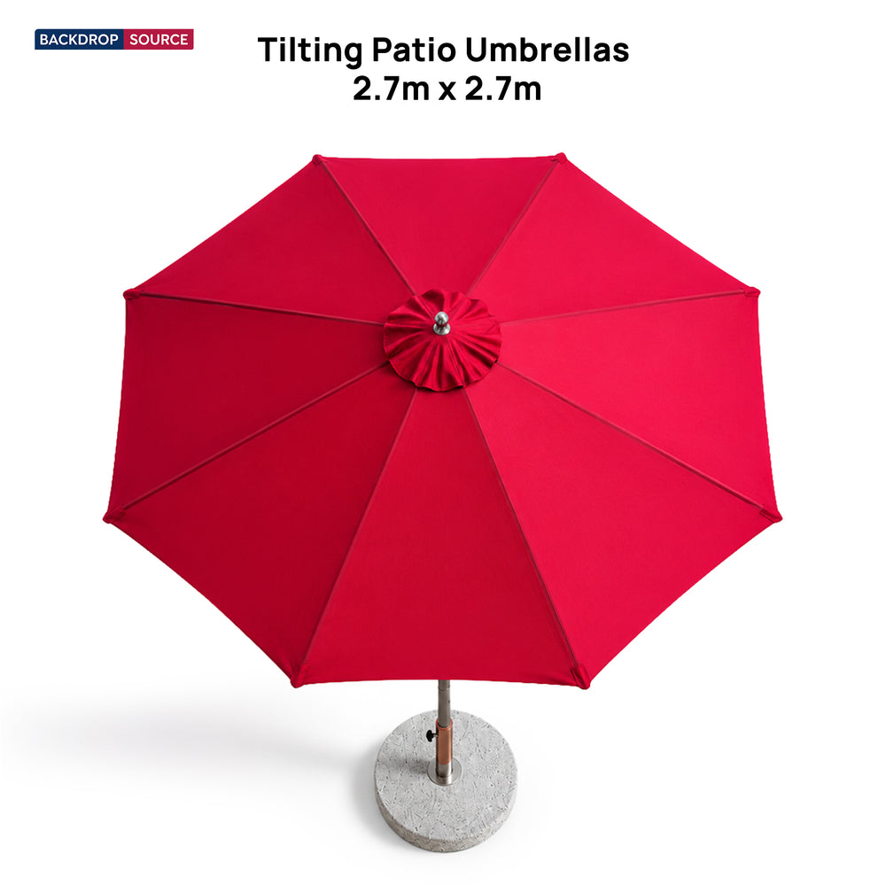 Tilting Patio Umbrellas – 2.7m x 2.7m