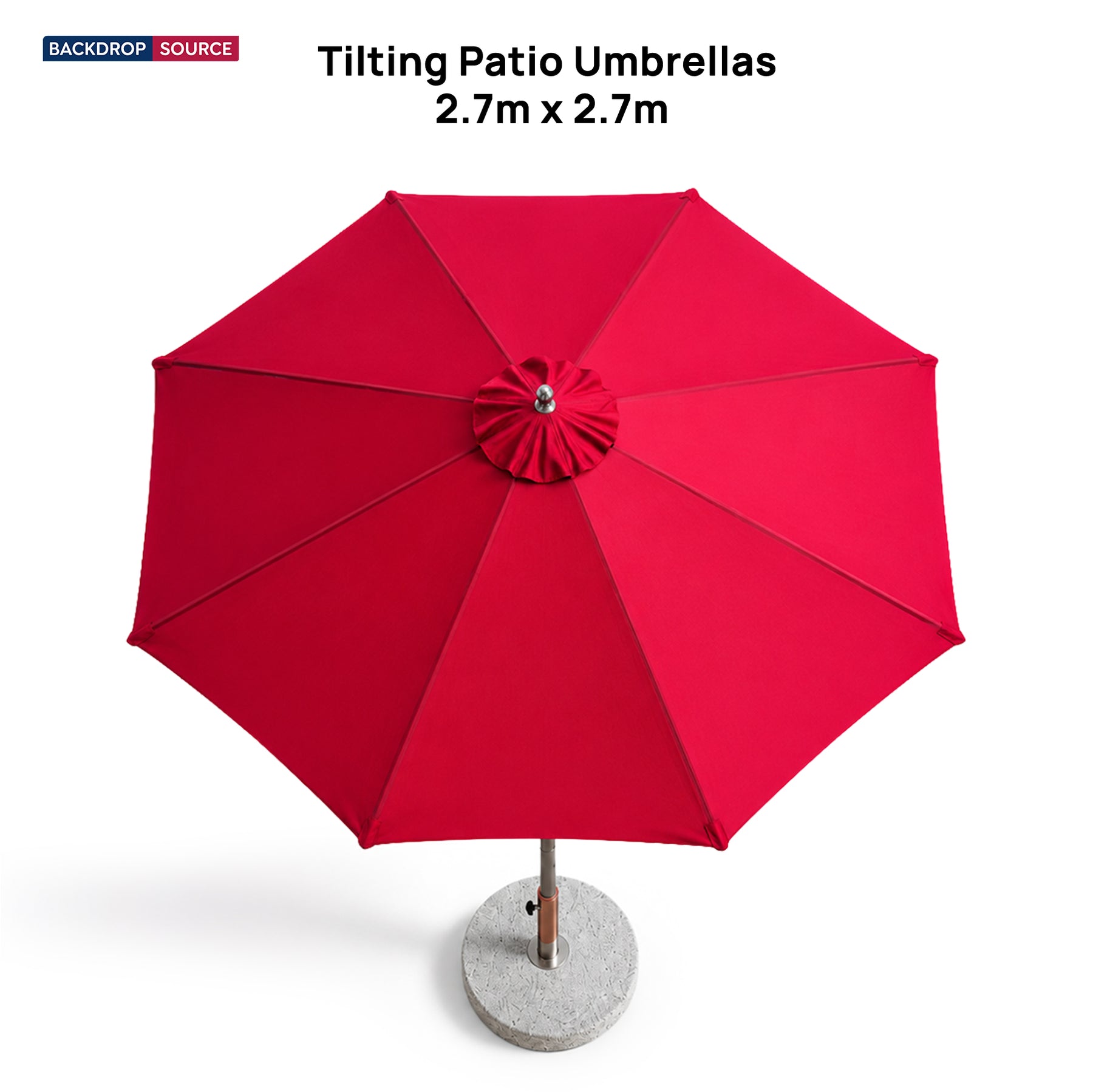 Tilting Patio Umbrellas – 2.7m x 2.7m