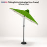 Tilting Patio Umbrellas (Iron Frame) – 2.7m x 2.7m