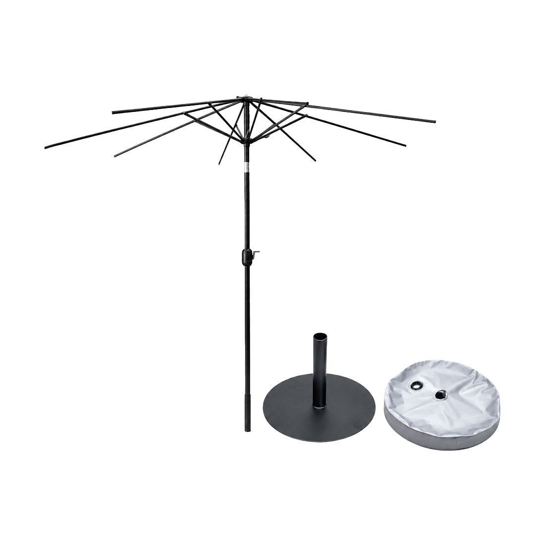 Tilting Patio Umbrellas (Iron Frame) – 2.7m x 2.7m