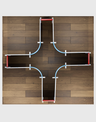 Magnetisches Stoff-Messestandsystem – Modell 4 (4m x 4m)