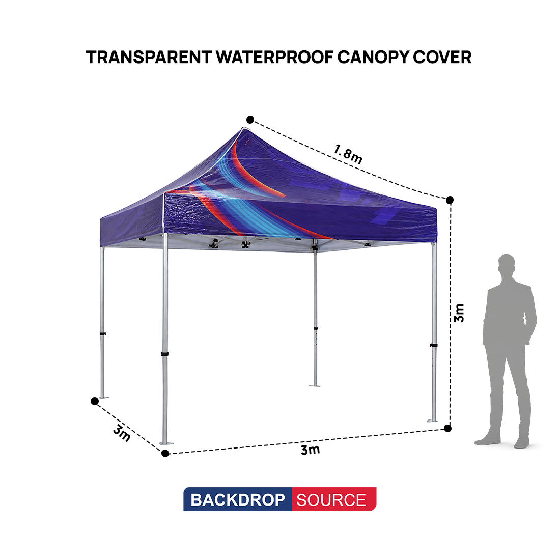 Transparente wasserdichte Überdachungsabdeckung
