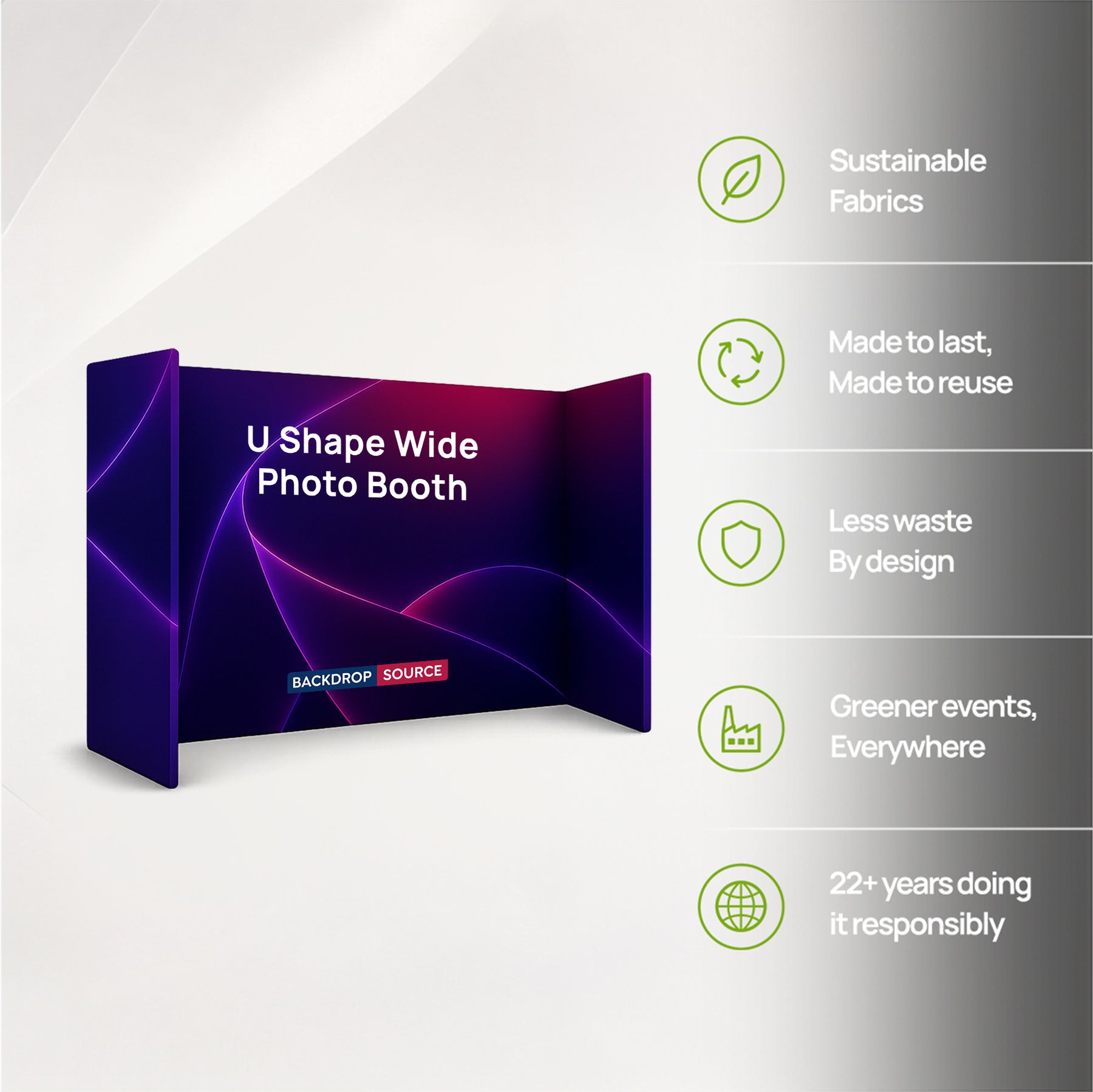U Shape Wide Photo Booth