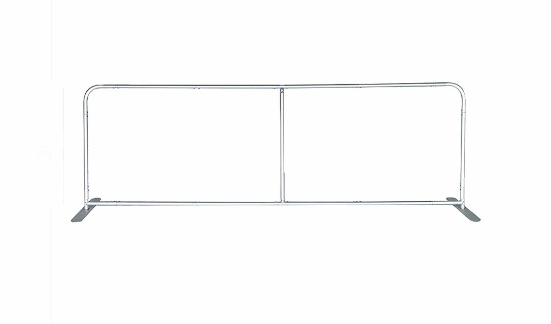 Ultimatives 3m x 3m Messestand-Set mit Rückwand, Seitenwänden, Theke und Beleuchtung