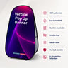Vertikale Pop-up-Stoffbanner (beidseitig bedruckt)