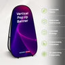 Vertikale Pop-up-Stoffbanner (beidseitig bedruckt)