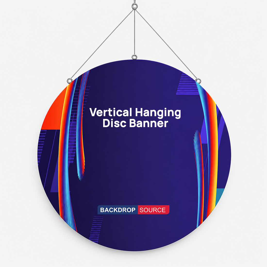 Vertikales hängendes Scheibenbanner
