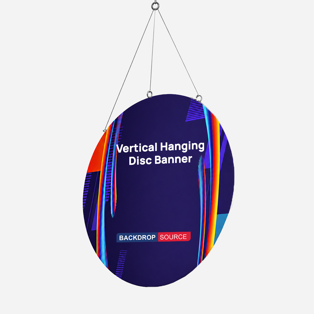 Vertikales hängendes Scheibenbanner