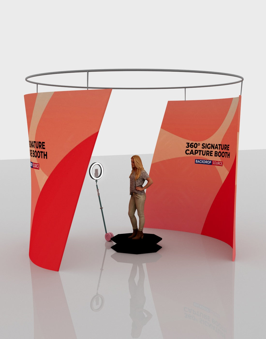 360°-Messestand zur Signaturerfassung