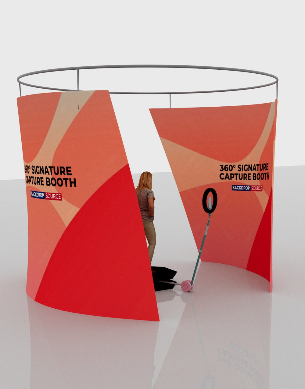 360°-Messestand zur Signaturerfassung
