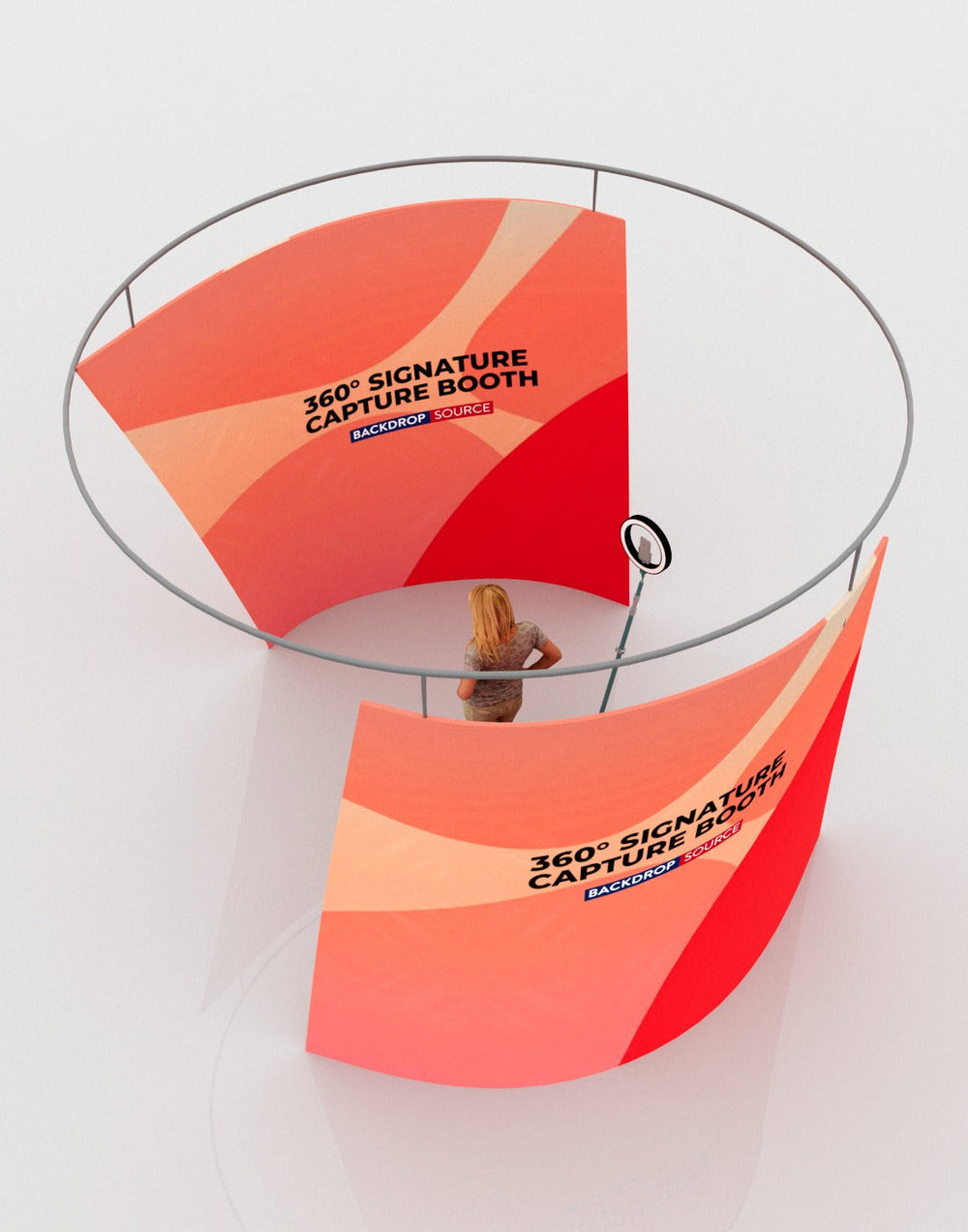360°-Messestand zur Signaturerfassung