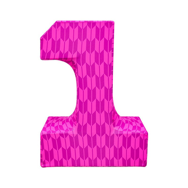 Freistehendes 3D-Zahlenbanner