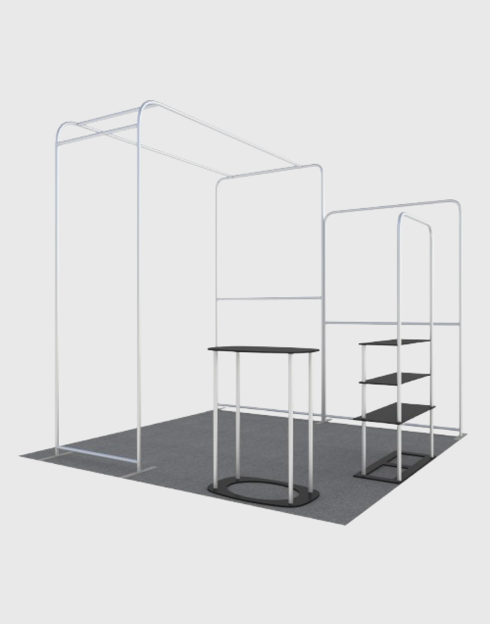 Tragbare Ausstellungswand 3m x 3m – Modell 15