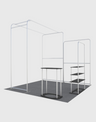 Tragbare Ausstellungswand 3m x 3m – Modell 15