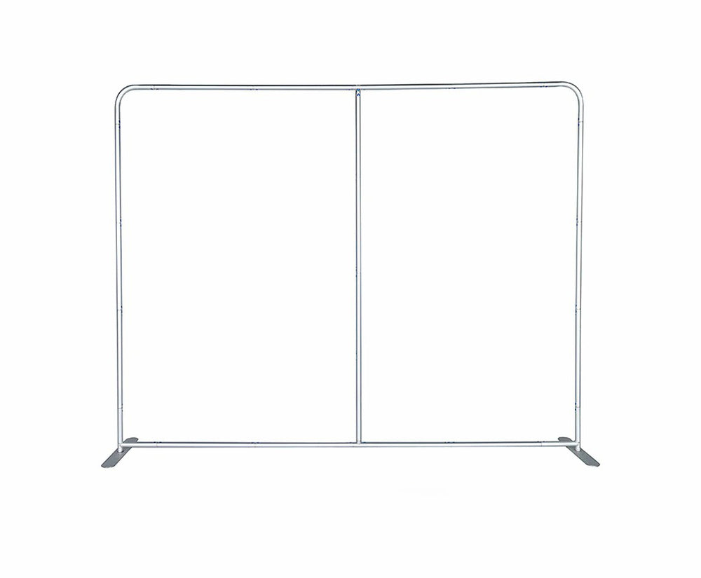 Ultimatives 3m x 3m Messestand-Set mit Rückwand, Seitenwänden, Theke und Beleuchtung