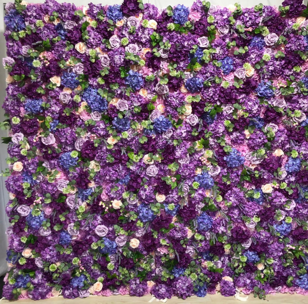 Künstliche Blumen-Hintergrundwand für Veranstaltungen – Stil 14