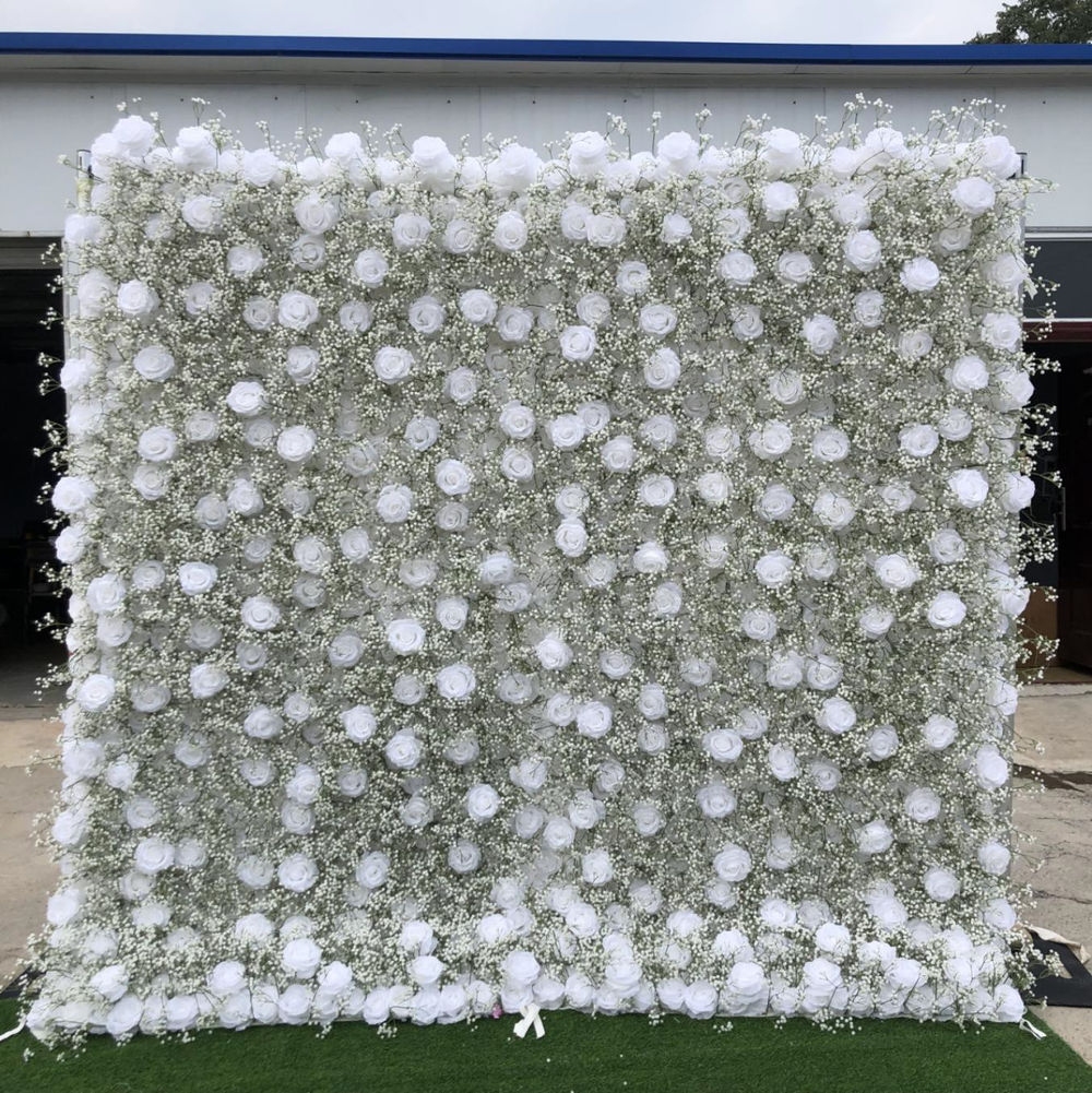 Künstliche Blumen-Hintergrundwand für Veranstaltungen – Stil 15