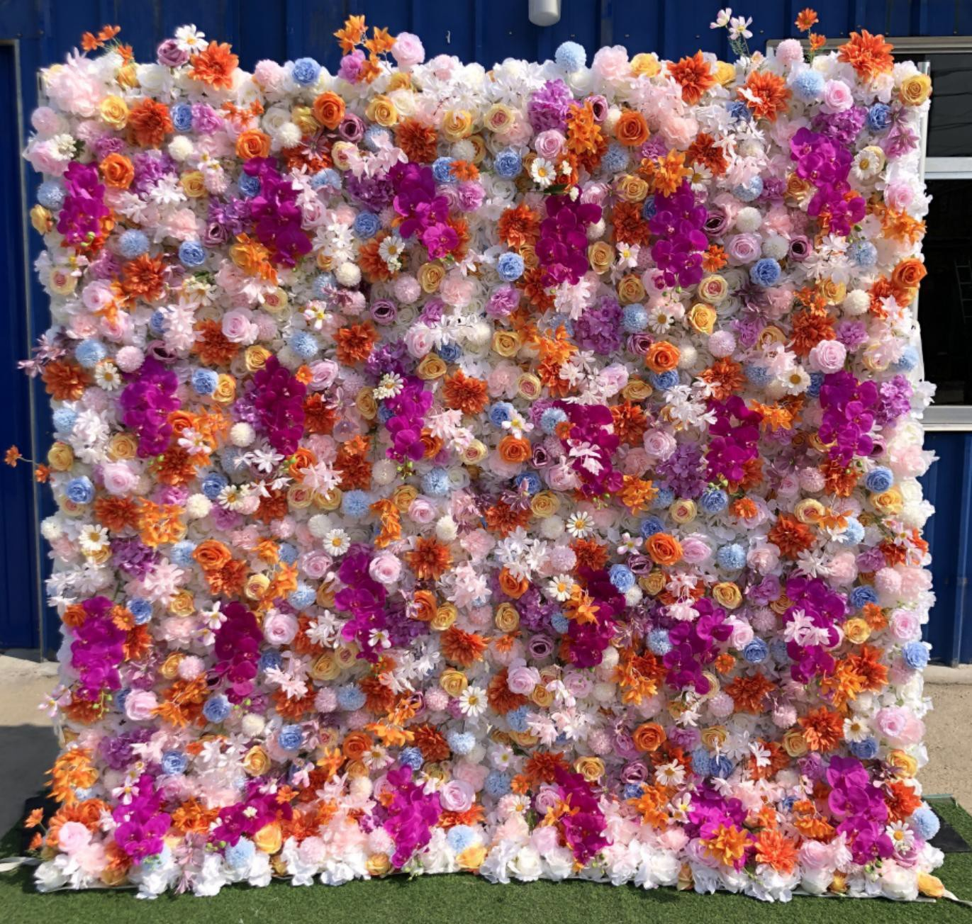 Künstliche Blumen-Hintergrundwand für Veranstaltungen – Stil 26