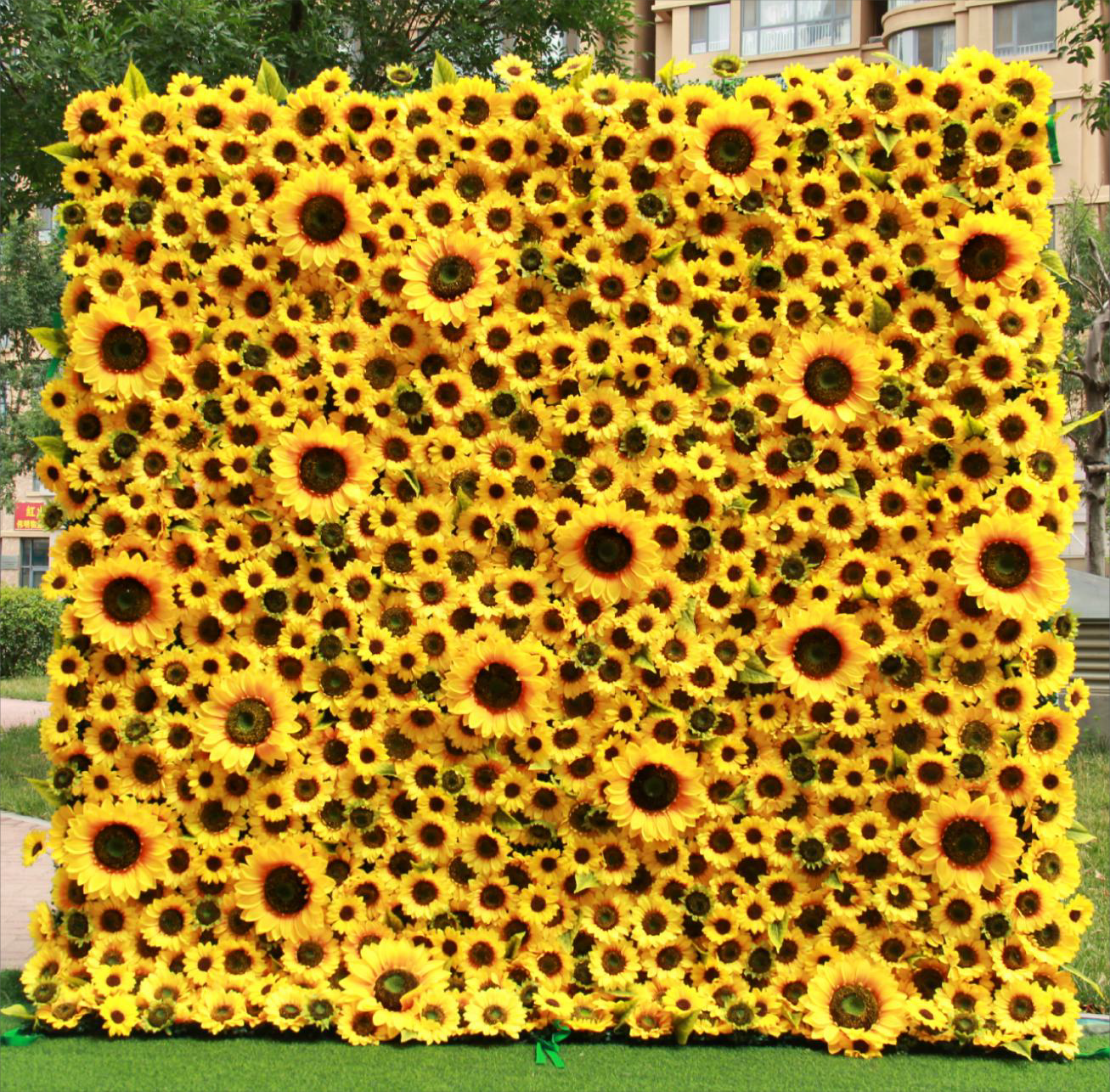 Künstliche Blumen-Hintergrundwand für Veranstaltungen – Stil 09