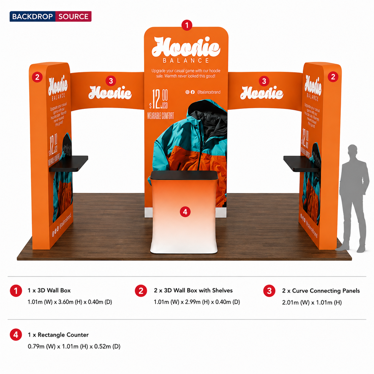 Modular Booth Kits 6m x 6m - Model 15
