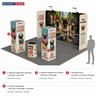 Modulare Messestand-Sets 6m x 6m – Modell 18