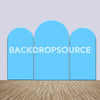 Solid Blue Themed Party Backdrop Media Sets for Birthday / Events/ Weddings