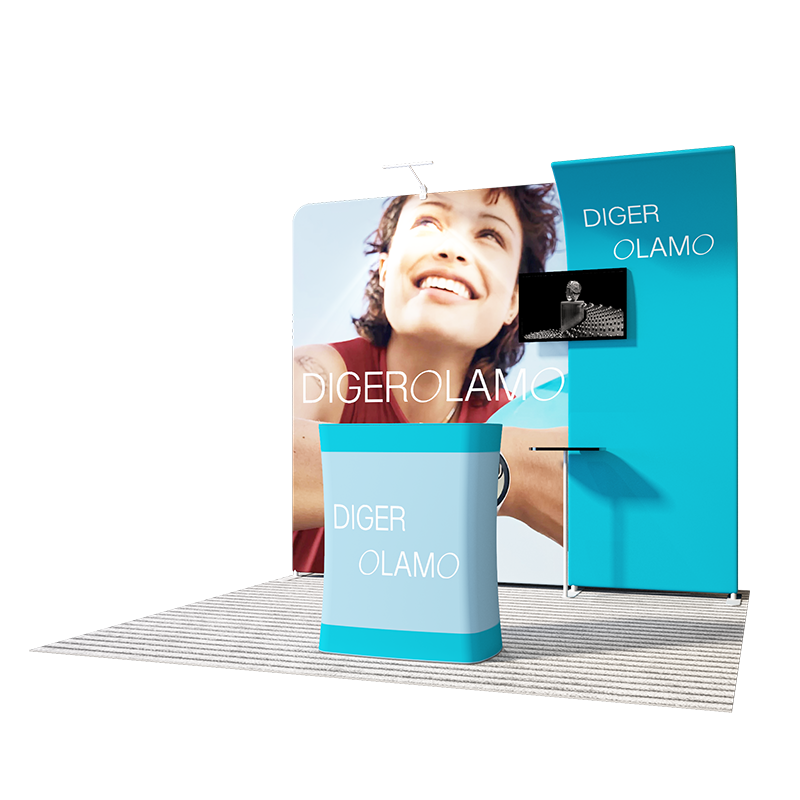 Tragbares Messedisplay 3m x 3m – Modell 14