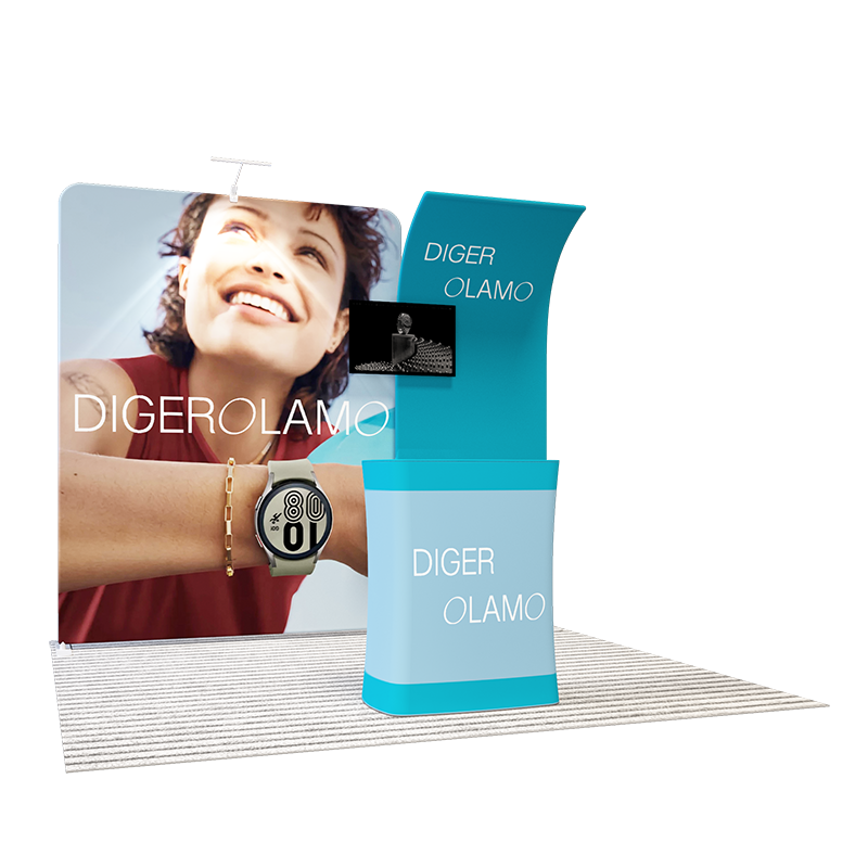 Tragbares Messedisplay 3m x 3m – Modell 14