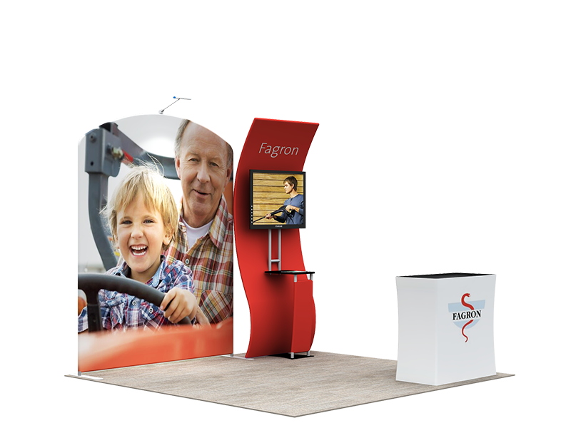 Tragbares Messedisplay 3m x 3m – Modell 11