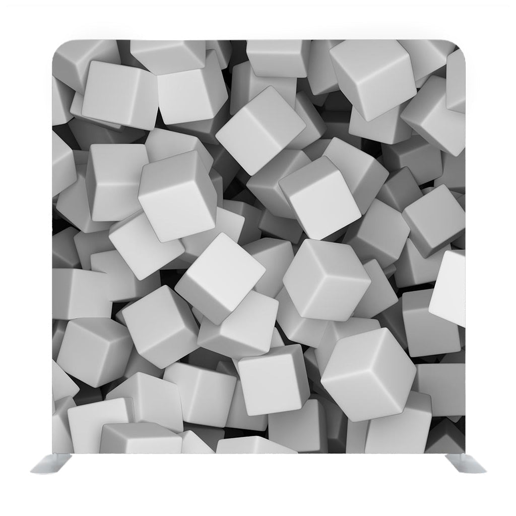 3D Cubes Textured Media Wall