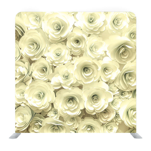 3D floral White Media wall