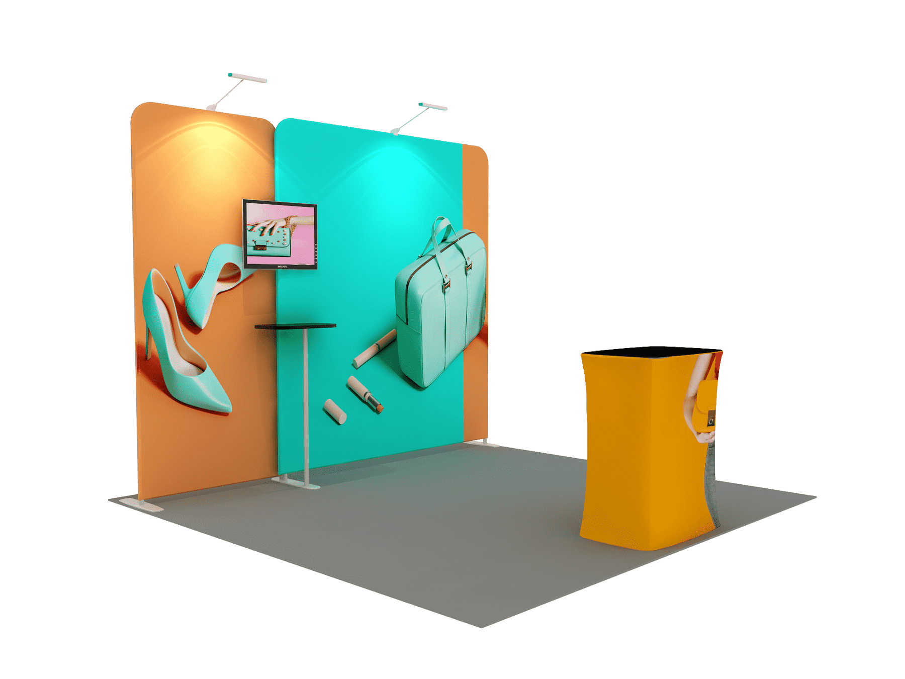 Tragbares Ausstellungsdisplay 3m x 3m – Modell 1