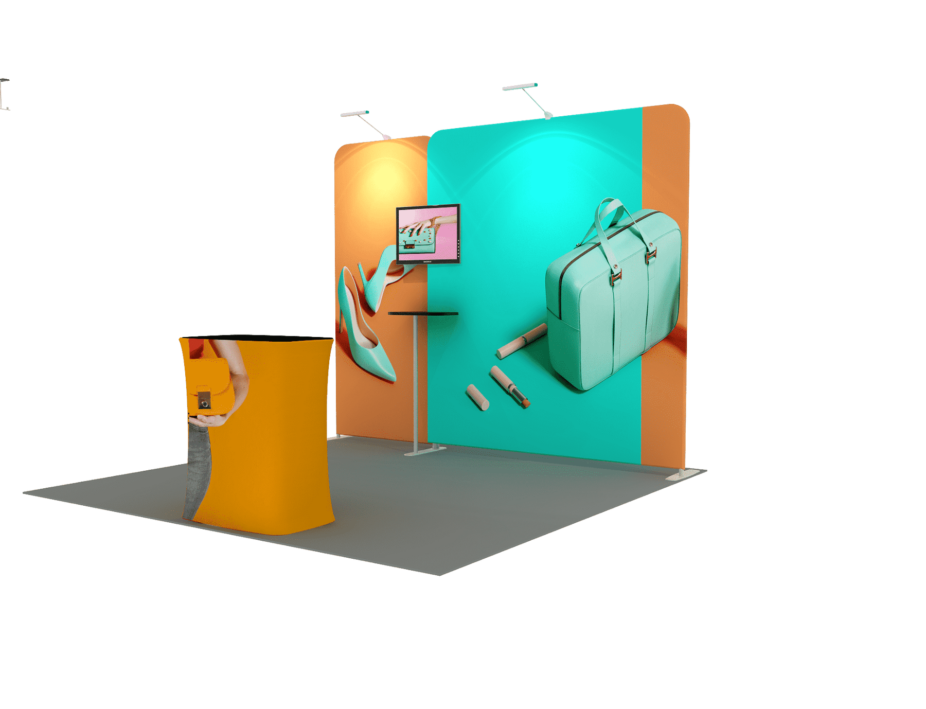Tragbares Ausstellungsdisplay 3m x 3m – Modell 1