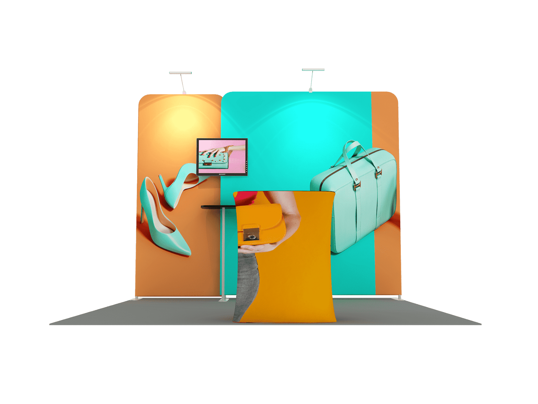 Tragbares Ausstellungsdisplay 3m x 3m – Modell 1