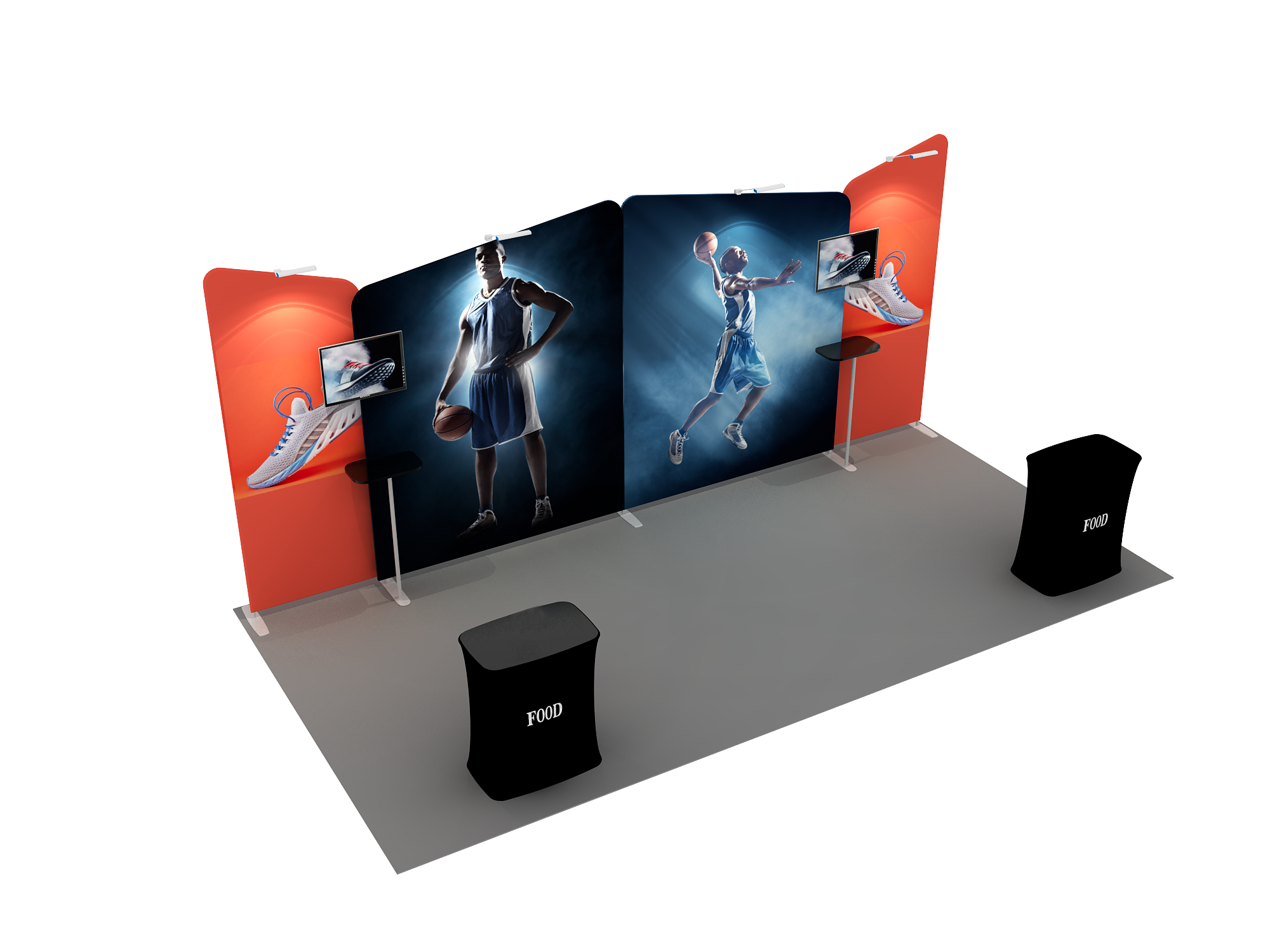 Portable Exhibit Display 6m - Model 2