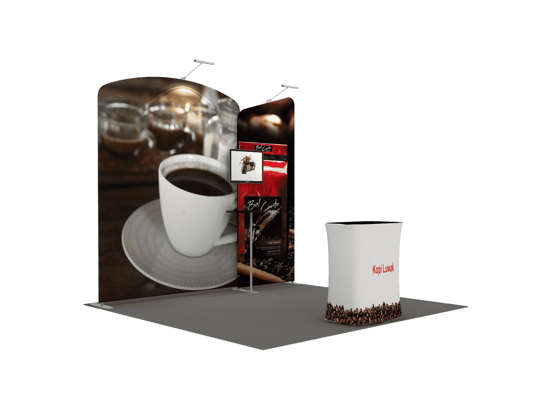 Tragbares Ausstellungsdisplay 3m x 3m – Modell 5