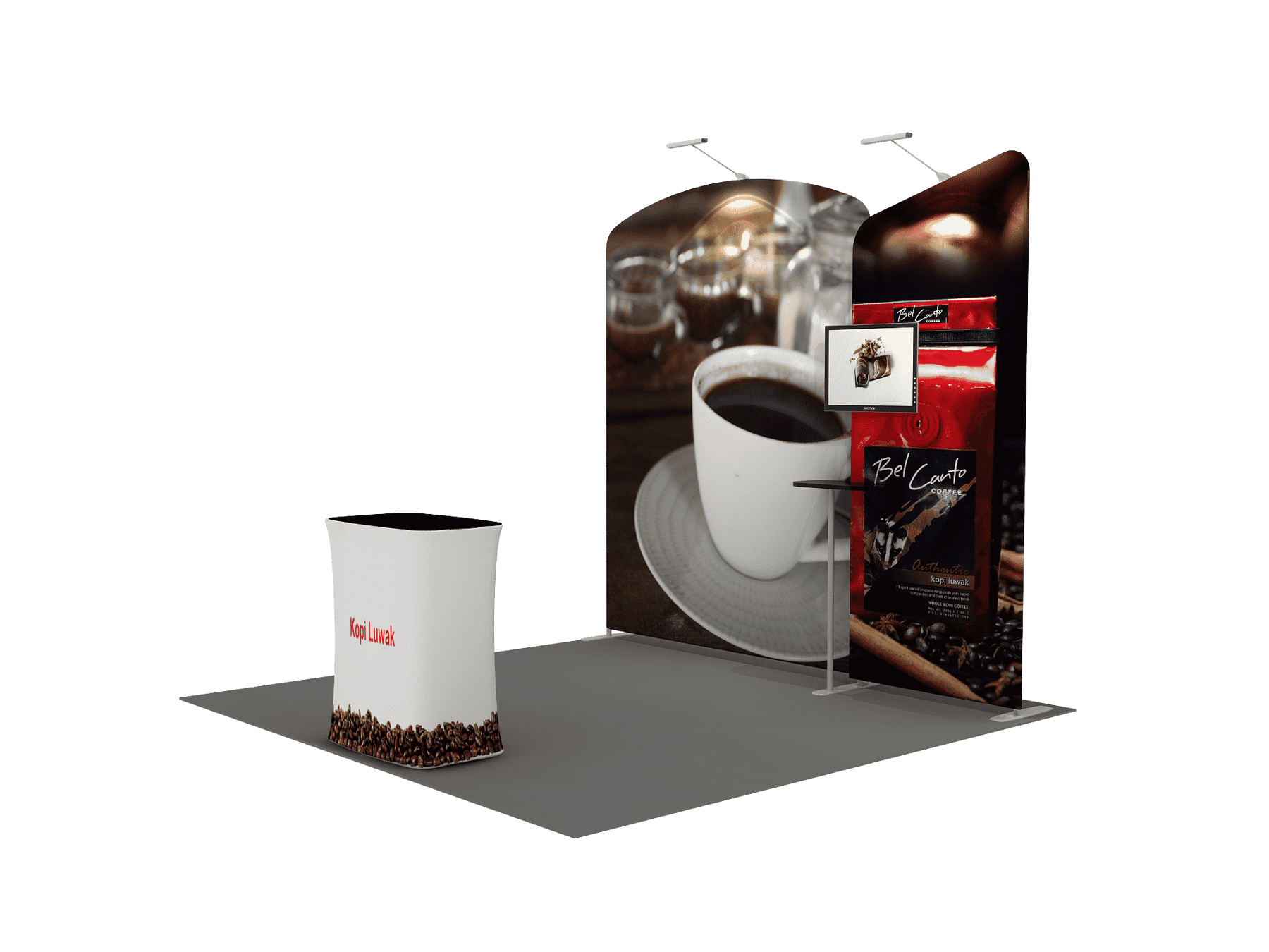 Tragbares Ausstellungsdisplay 3m x 3m – Modell 5