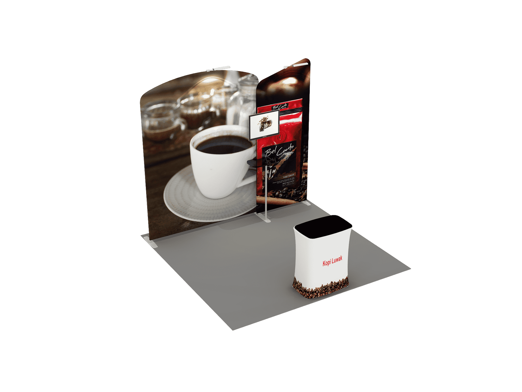Tragbares Ausstellungsdisplay 3m x 3m – Modell 5