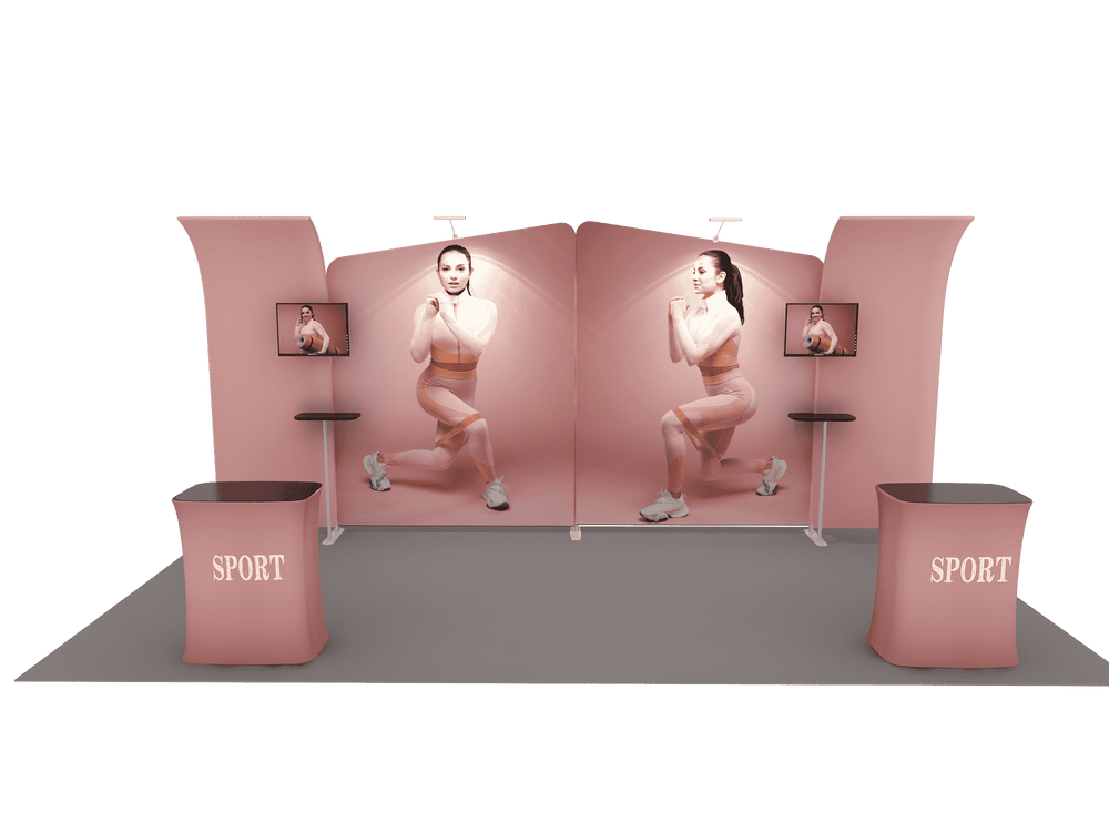 Tragbares Ausstellungsdisplay 6m x 3m – Modell 3