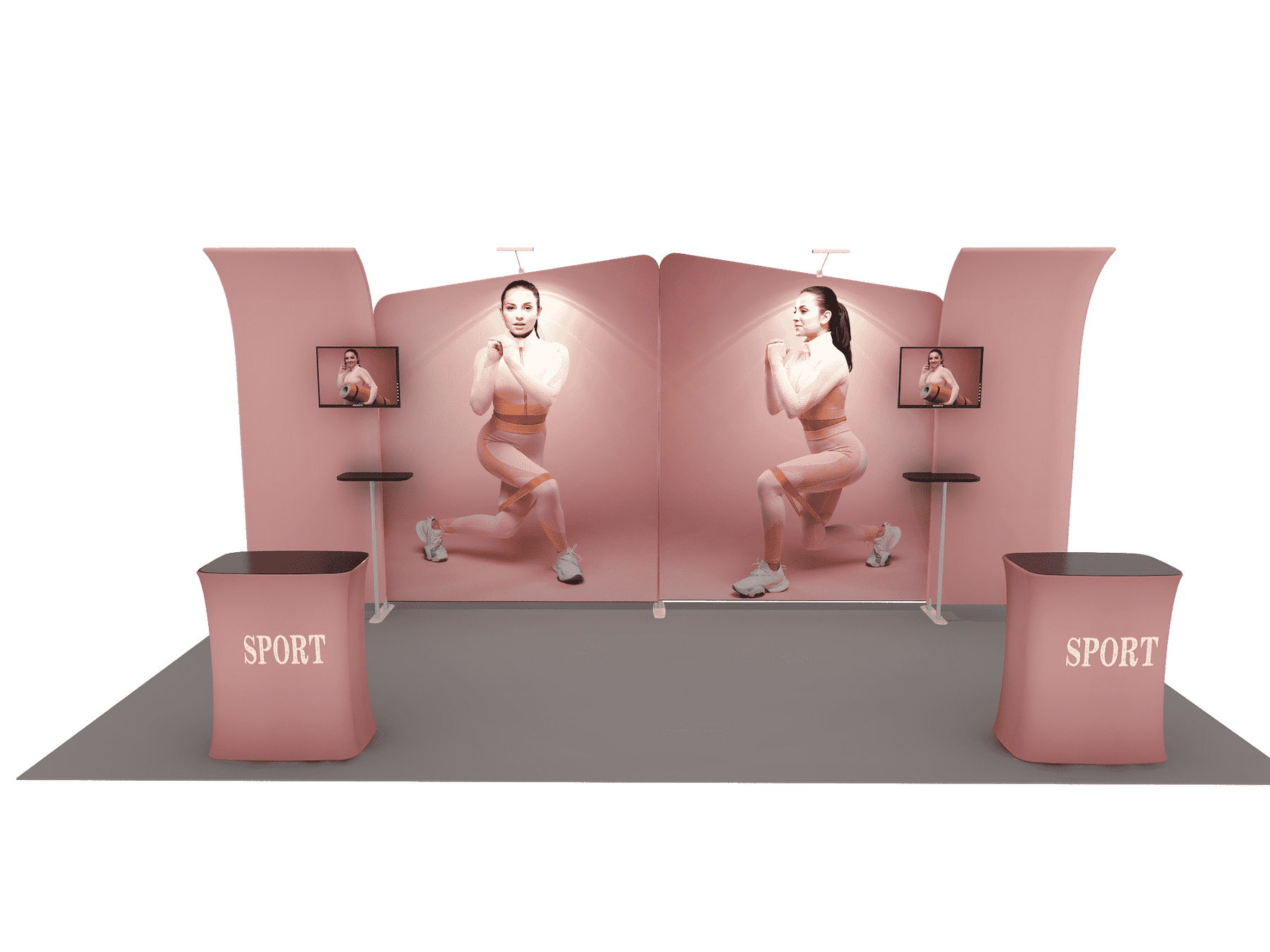 Tragbares Ausstellungsdisplay 6m x 3m – Modell 3