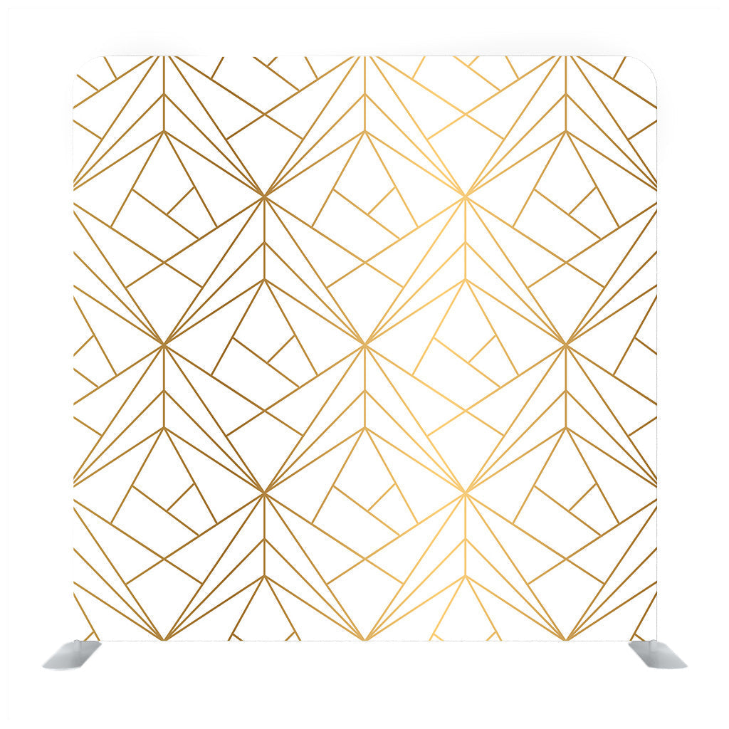 Abstract Light Three-Dimensional Background Of A Set Of Triangular Elements Of Parametric Variable Height And Shape With Metallic Shiny Edges. Media Wall