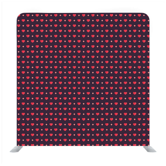 Abstract Multicoloured valentine heart pattern on indigo Backdrop