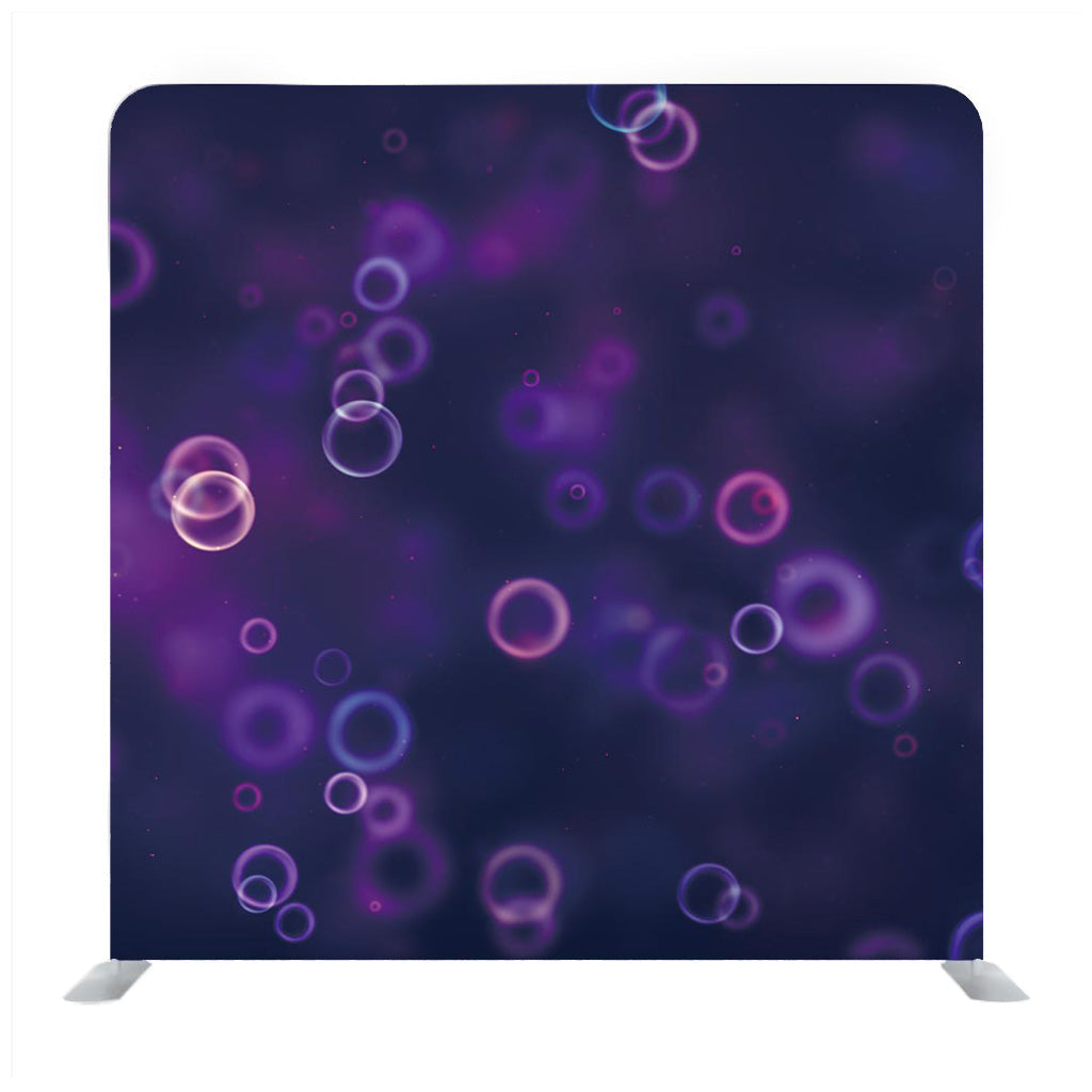 Abstract background with bokeh effects in purple and blue colors Backdrop