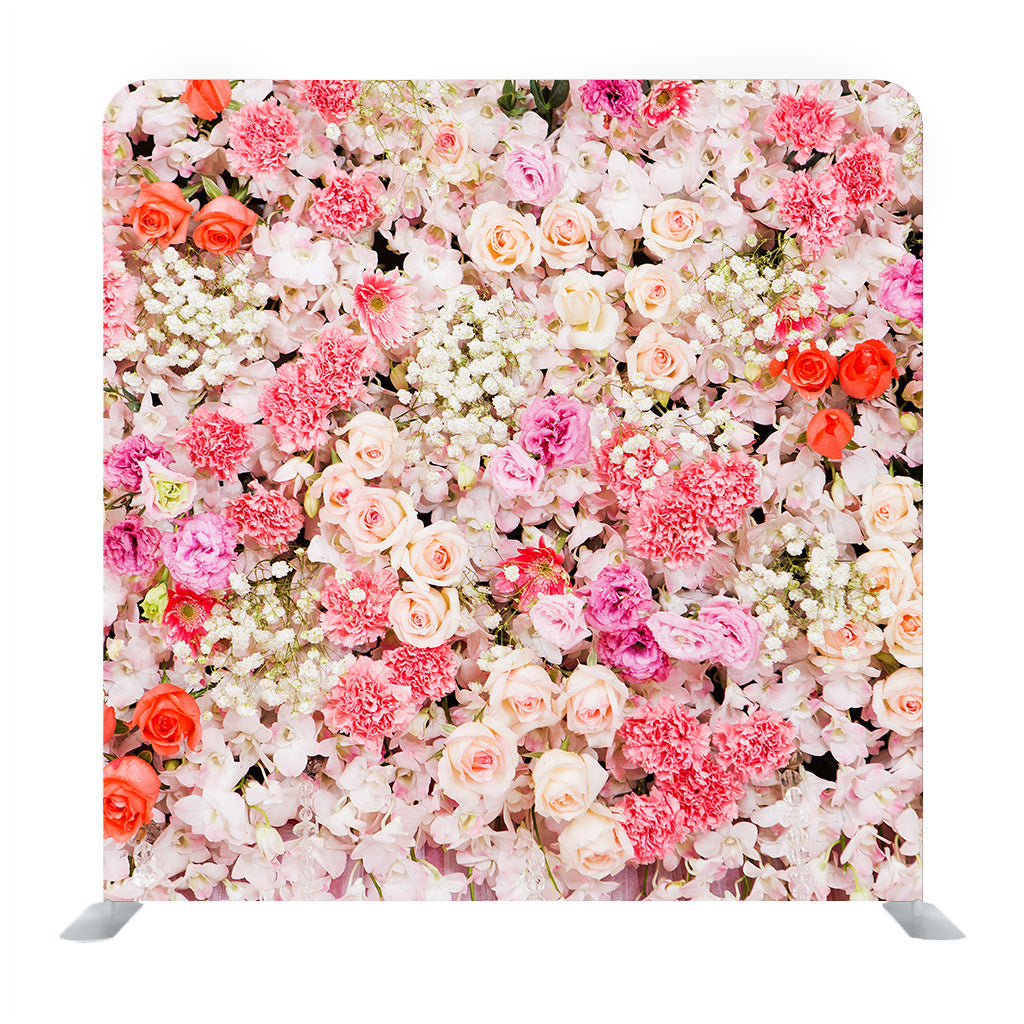 Beautiful Colorful Flowers Background Media Wall