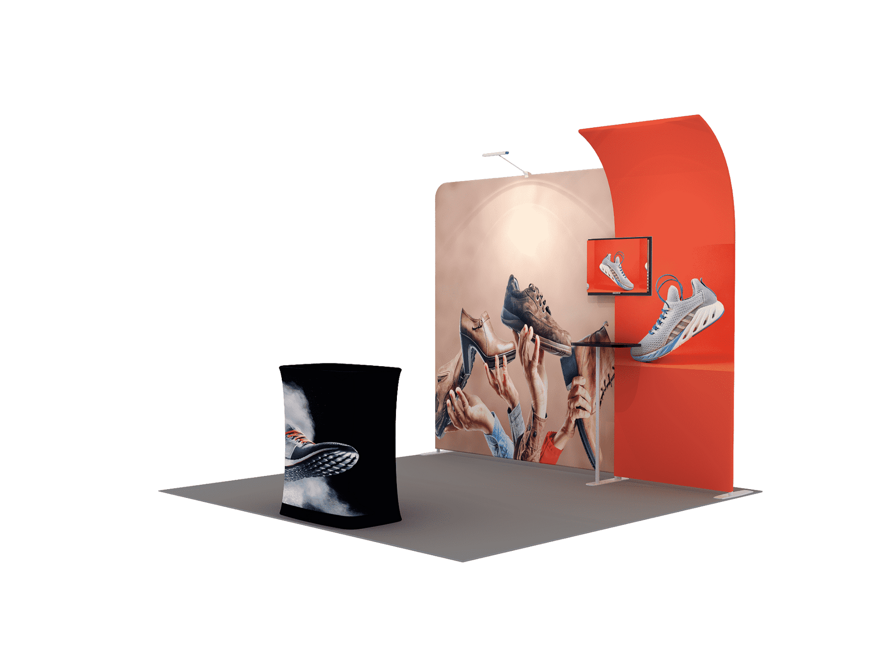 Tragbares Ausstellungsdisplay 3m x 3m – Modell 6