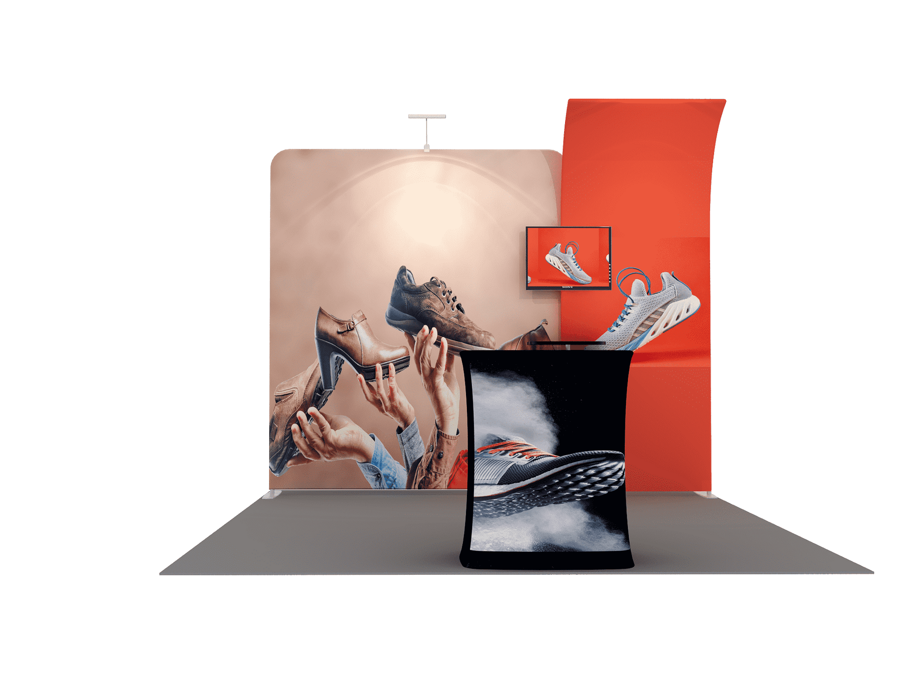 Tragbares Ausstellungsdisplay 3m x 3m – Modell 6